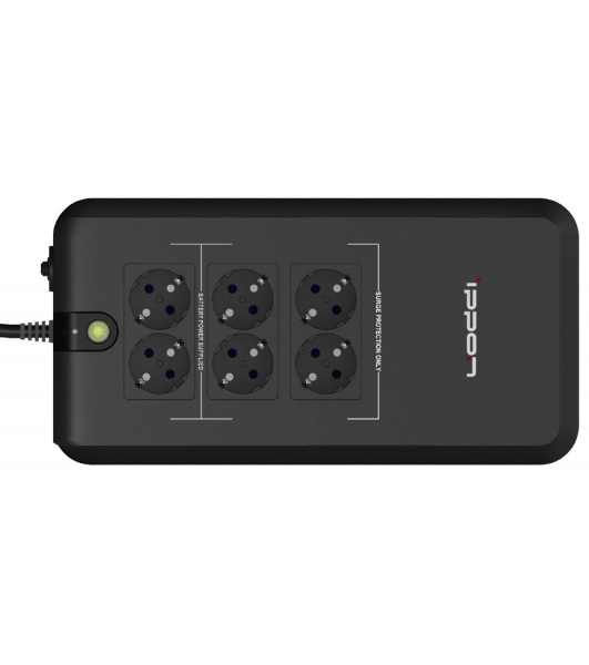 Источник бесперебойного питания Ippon Back Verso 800 черный