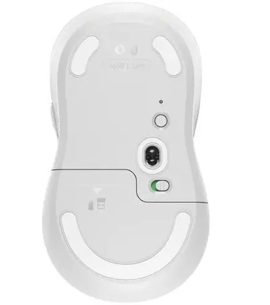 Мышь беспроводная Logitech Signature M650 L белый, 4000 dpi, радиоканал, Bluetooth, USB, кнопки - 5