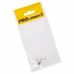 Разъем антенный на кабель PROconnect, штекер F для кабеля RG-6, (1шт.) (пакет), фото 1