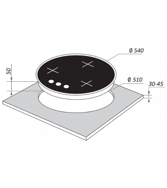 Газовая варочная панель Maunfeld EGHG.43.23CW/G