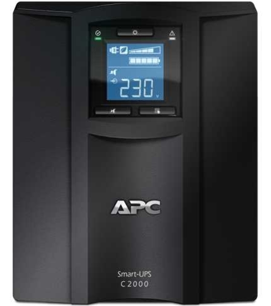 Источник бесперебойного питания APC Smart-UPS C SMC2000I/2000ВА/1300Вт/1 х IEC 320 C19 (компьютерная), 6 х IEC 320 C13 (компьютерная)
