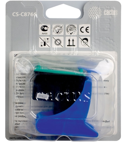 Картридж струйный Cactus CS-C8766 №135 многоцветный (18 мл) для HP DJ 5743/6543/6843/DJ 6213/7313/7413/6313/7213/7313/7413/K7103/PS 2573/2613/2713/8053/8153/8453/8753/D5063/Pro B8353