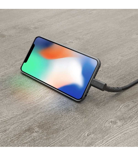 Кабель Hama 00187212 Lightning (m) угловой USB 2.0 (m) 1.5м черный