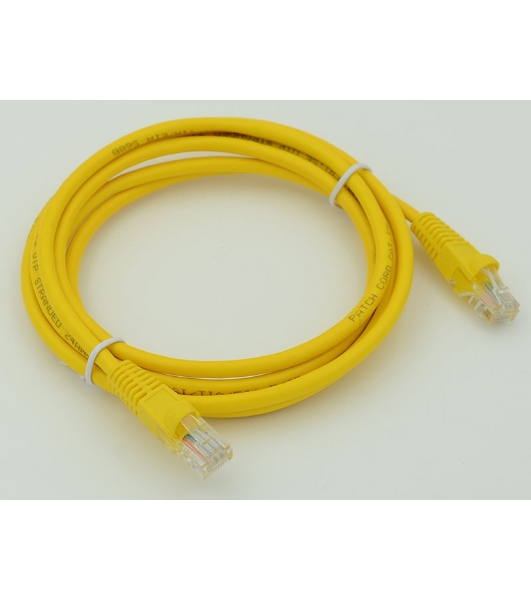 Коммутационный шнур Патч-корд литой 'Telecom' UTP cat.5е 2м желтый 6242755317550