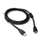 Кабель HDMI Exegate EX287723RUS EX-CC-HDMI2-1.8F (19M/19M, v2.0, 1,8м, 4K UHD, Ethernet, ферритовые кольца, позолоченные контакты), фото 1