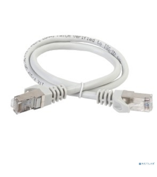 Коммутационный шнур (патч-корд) ITK PC01-C5EFL-3M, cat.5e FTP, LSZH, 3м, серый