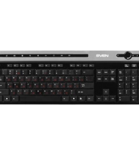 Клавиатура SVEN KB-E5500W беспроводная, радиоканал, чёрный