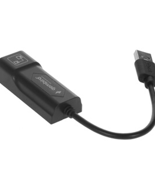 Сетевой адаптер Ethernet Gembird NIC-U10, Type-C USB 2.0 - Fast Ethernet adapter, пластик, черный, RTL8152