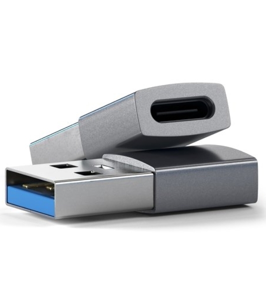 Адаптер Satechi USB Type-A to Type-C. Цвет серый космос.