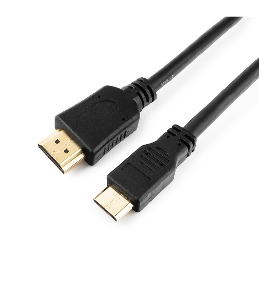 Кабель Cablexpert HDMI-mini HDMI CC-HDMI4C-6, 19M/19M, v2.0, медь, позол.разъемы, экран, 1.8м, черный, пакет