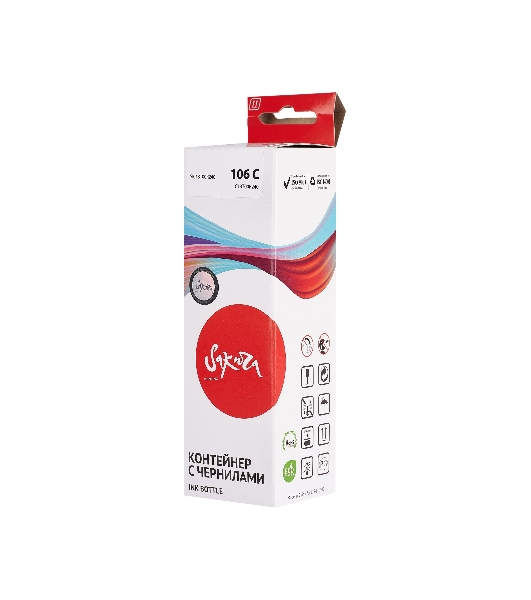 Контейнер с чернилами Sakura C13T00R240 (106 C/006) для Epson, голубой, 5000 к., 70 мл.