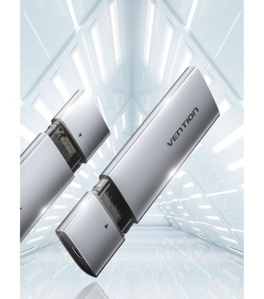 Корпус для SSD Vention USB 3.1 Gen 2-C M.2 NGFF (B-Key/B&M Key) Серый