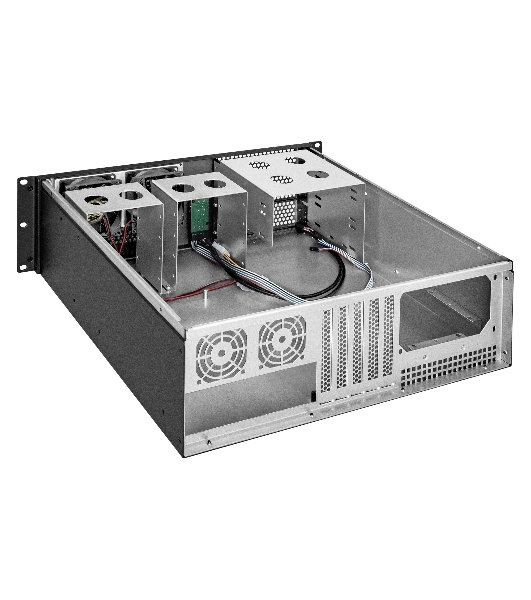 Серверный корпус ExeGate Pro 3U390-08 (RM 19', высота 3U, глубина 390, без БП, USB)
