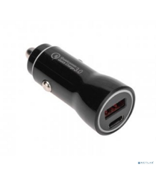 Автозарядка в прикуриватель Rexant АЗУ USB-A (QC 3.0)+USB-C (PD), 38Вт черный