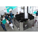 Потолочный кронштейн ONKRON CPRO2L-4 для 4 телевизоров 32”- 55' черный, фото4