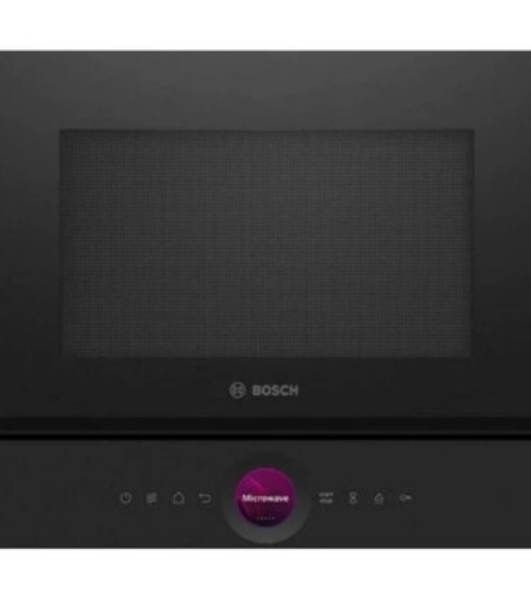 Встраиваемая микроволновая печь Bosch BEL7321B1 900Вт, 5 режимов, кварцевый гриль,инвертер, 21 л, черный, петли слева