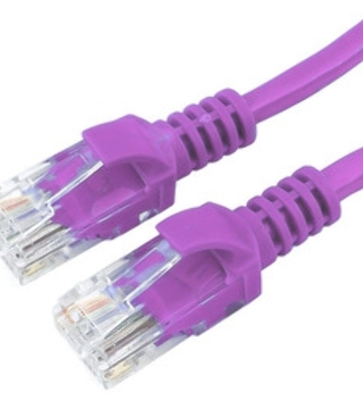 Патч-корд UTP Cablexpert cat.5e, 0.5м, литой, многожильный, фиолетовый