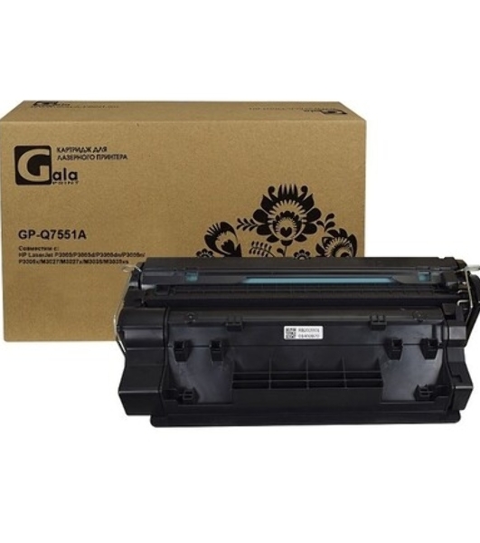 Картридж лазерный GalaPrint GP-Q7551A (№51A) для принтеров HP LaserJet P3005/P3005d/P3005dn/P3005n/P3005x/M3027/M3027x/M3035/M3035xs 6500 копий