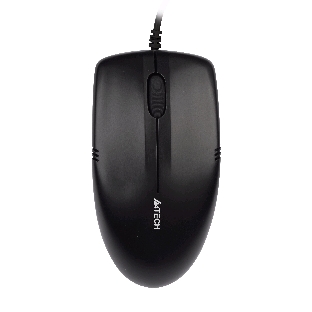Мышь проводная A4Tech OP-530NU черный, 1200 dpi, USB, кнопки - 3