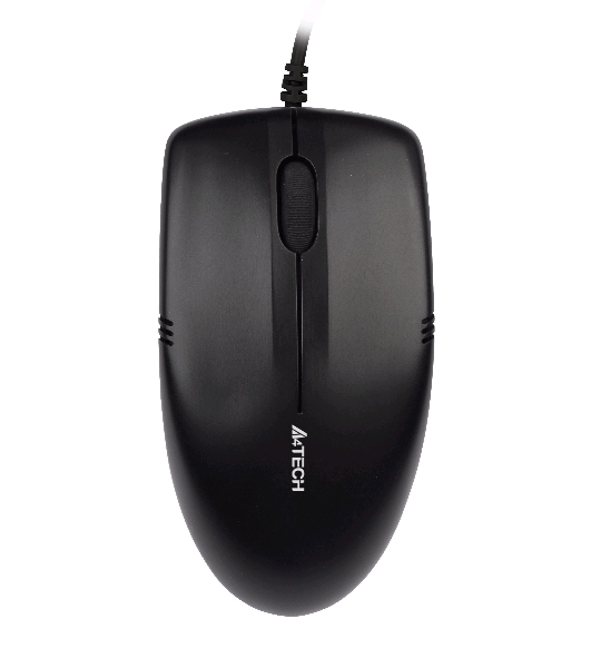Мышь проводная A4Tech OP-530NU черный, 1200 dpi, USB, кнопки - 3