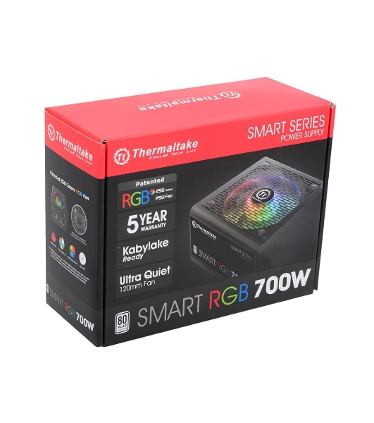 Блок питания Thermaltake Smart RGb (PS-SPR-0700NHSAWE-1), 700Вт, 80 PLUS, 120мм, черный