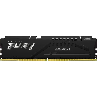 Оперативная память Kingston Fury Beast, DDR5, 32GB (1x32GB), 5600MHz, CL40, DIMM, с радиаторами, черный