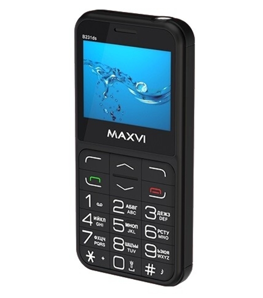 Мобильный телефон Maxvi B231ds черный