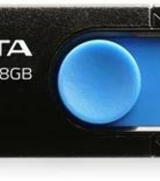 Флешка USB ADATA UV320 (AUV320-128G-RBKBL), 128Gb, USB 3.2, R/W 100/30, черный/голубой