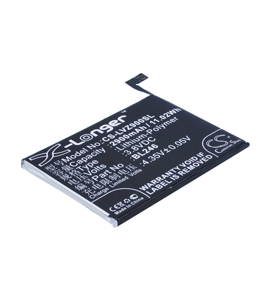 Аккумулятор CameronSino CS-LVZ900SL BL246 для Lenovo Vibe Shot 3.8V, 2900mAh, 11.02Wh