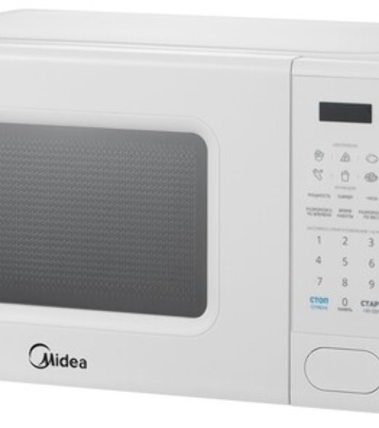 Микроволновая печь Midea EM720C2PR-W белый, 20 л, 700 Вт, переключатели - сенсор