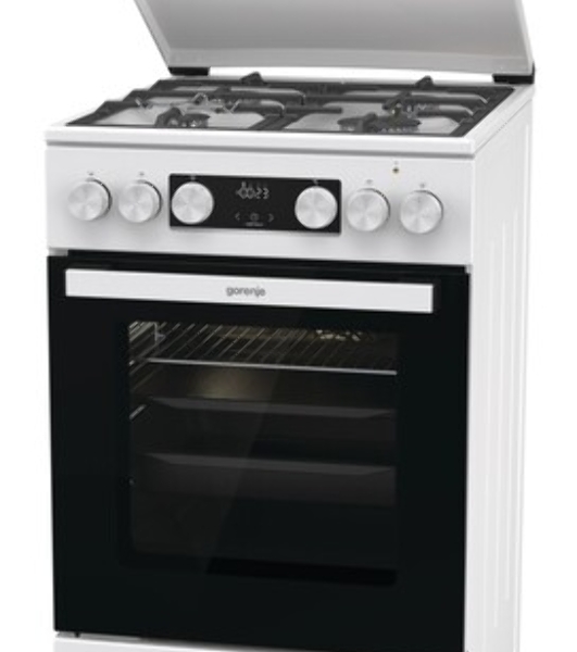 Плита комбинированная Gorenje GK5C42WF-B белый, конфорок 4 газовых, духовка 70 л, 50 см x 85 см x 59.4 см