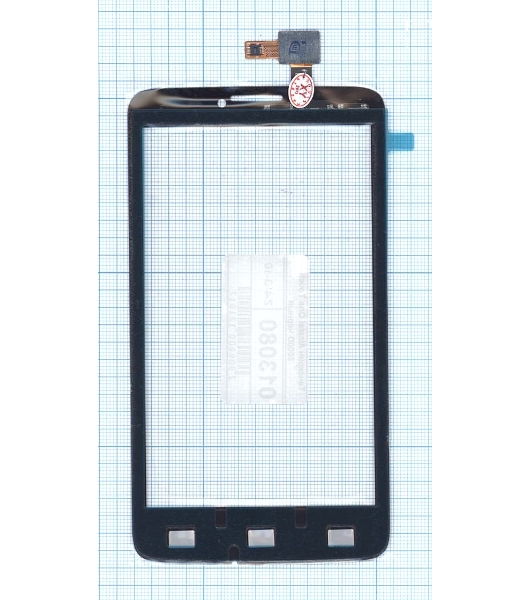 Сенсорное стекло (тачскрин) для Alcatel One Touch Scribe Easy 8000D черное