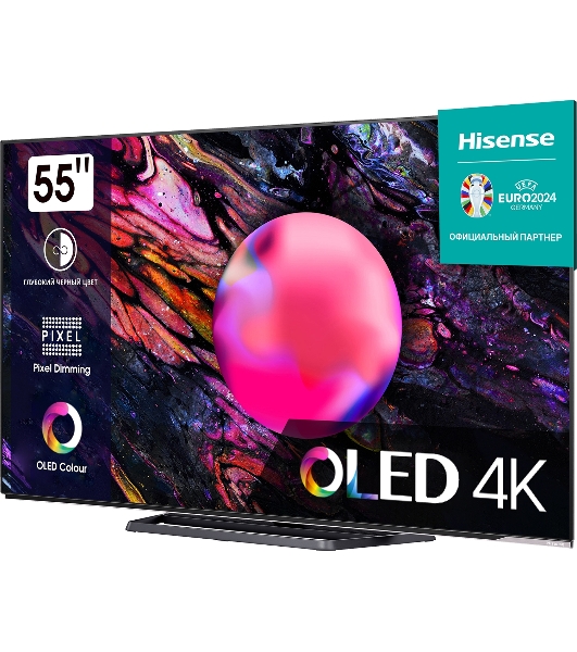 Телевизор Hisense 55' 55A85K черный OLED UHD 120Hz Vidaa