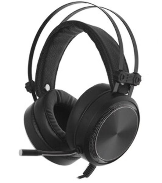 Гарнитура Oklick HS-L810G чёрный, проводная, USB, подсветка