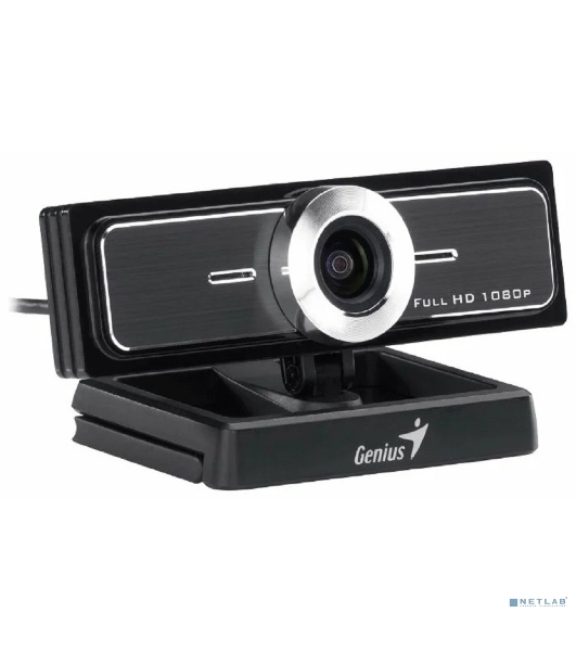 Веб-камера Genius WideCam F100 V2 1920x1080, 30 кадр/с, USB Type-A, микрофон, универсальное крепление