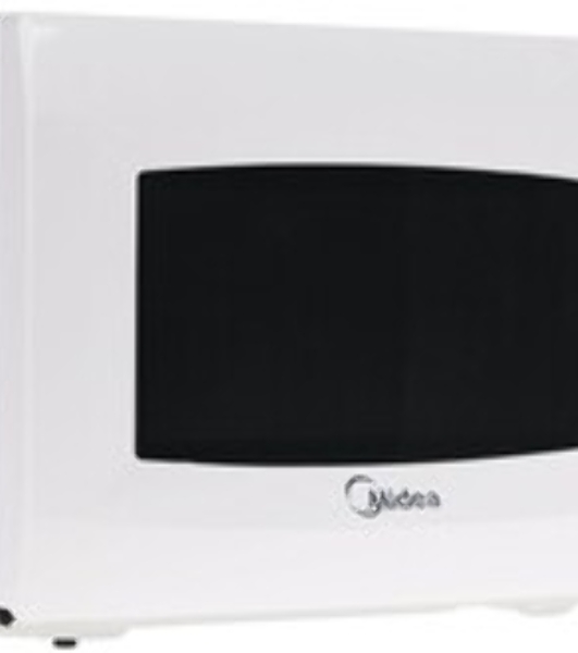 Микроволновая печь Midea MM720CKE белый, 20 л, 700 Вт, переключатели - поворотный механизм
