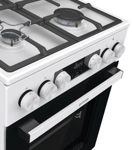 Плита комбинированная Gorenje GK5C42WF-B белый, конфорок 4 газовых, духовка 70 л, 50 см x 85 см x 59.4 см