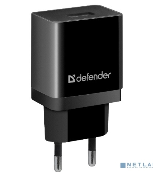 Сетевой адаптер Defender 1xUSB, 5V/2.1А, пакет, черный (EPA-10)