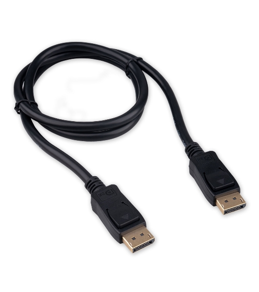Кабель DisplayPort Cablexpert CC-DP8K-1M, 20M/20M, v1.4, 8К, медь, тройной экран, 1м, черный, пакет