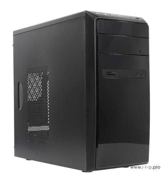 Компьютерный корпус InWin POWERMAN ES726BK USB 3.0 (Mini Tower, mATX, 450W PM-450ATX, USBx2, USB 3.0x2 + Audio, черный)