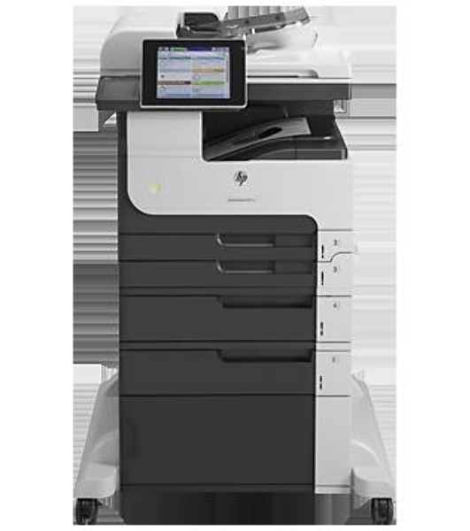МФУ лазерное HP LaserJet Enterprise MFP M725f, лазерный принтер/сканер/копир/факс A3, 40ppm, 1200dpi, 1024Mb, 320Gb HDD, 5 trays 100+250+250+500+500, Cabinet, ADF100, Duplex, USB/LAN/FIH, Color LCD20i, 1y warr, repl. Q7830A M5035x, Q7831A M5035xs)