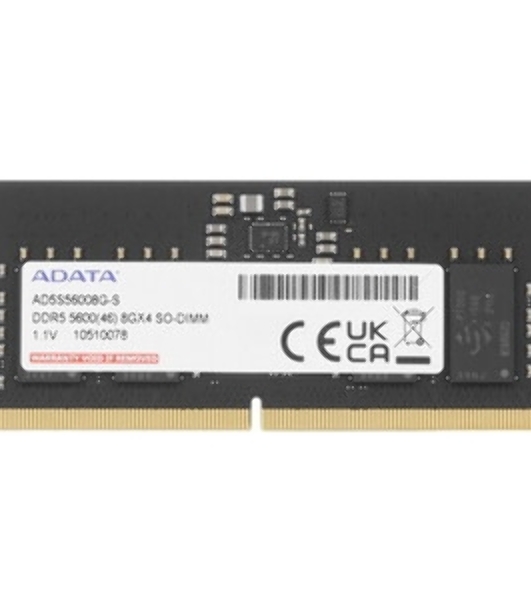 Оперативная память ADATA, DDR5, 8GB (1x8GB), 5600MHz, CL46, UDIMM