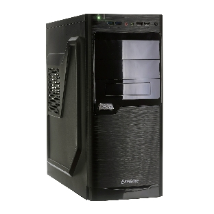 Компьютерный корпус Miditower ExeGate XP-330U Black, ATX, (XP350, Black,120мм), 2хUSB+2хUSB 3.0, Audio