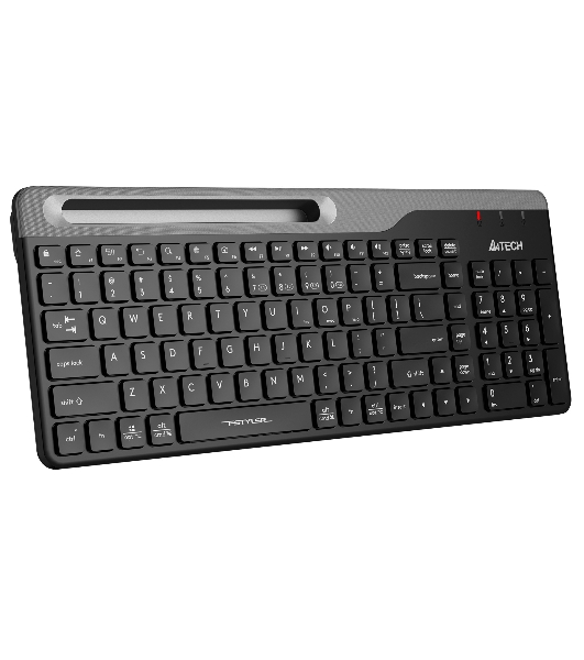 Клавиатура беспроводная A4Tech Fstyler FBK25, USB, Bluetooth/Радиоканал, черный/серый