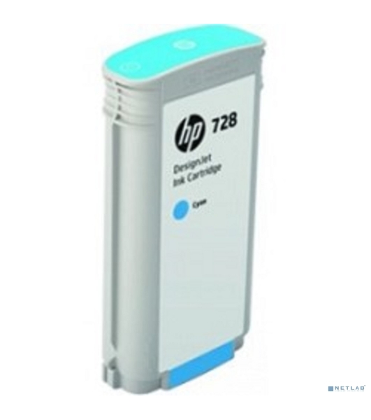 Картридж струйный HP 728 с голубыми чернилами для принтеров Designjet, 130 мл