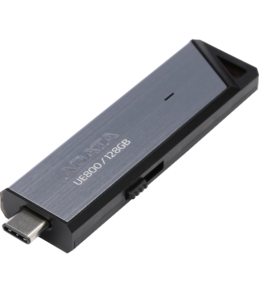 Флешка USB ADATA UE800 (AELI-UE800-128G-CSG), 128Gb, Type-C USB 3.2, R/W 1000/550, серебристый