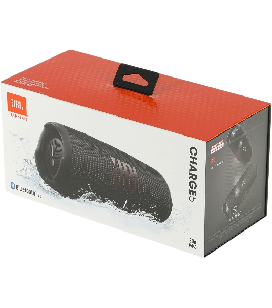Портативная акустика JBL Charge 5, черный