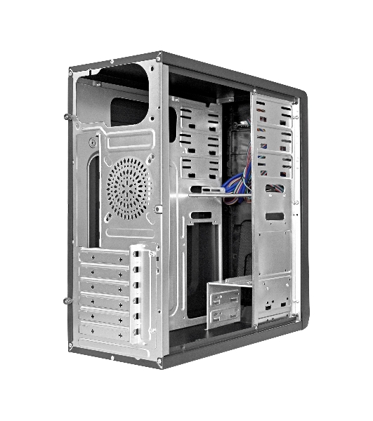 Компьютерный корпус Miditower ExeGate CP-603UB Black, ATX, (без БП), 2*USB+2*USB 3.0, Audio, замок блокировки кнопки питания