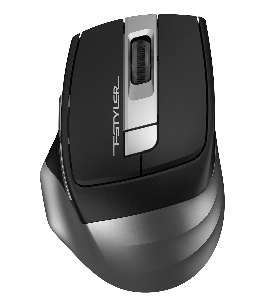 Мышь беспроводная A4Tech Fstyler FG35 серый/черный, 2000 dpi, радиоканал, USB, кнопки - 6