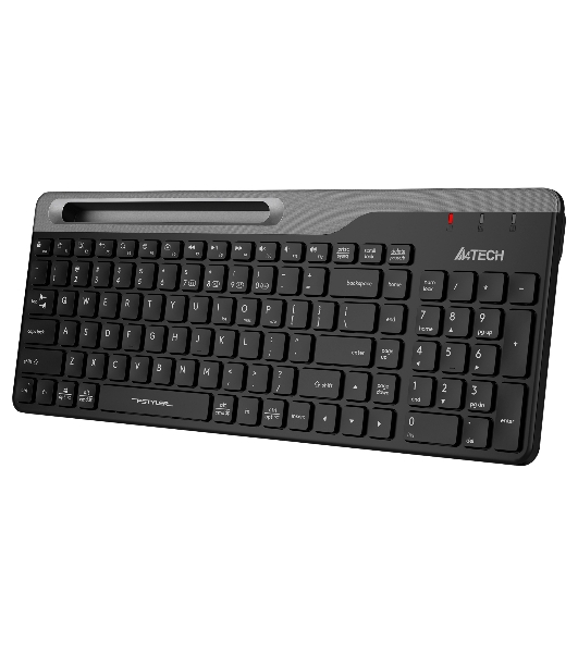 Клавиатура беспроводная A4Tech Fstyler FBK25, USB, Bluetooth/Радиоканал, черный/серый